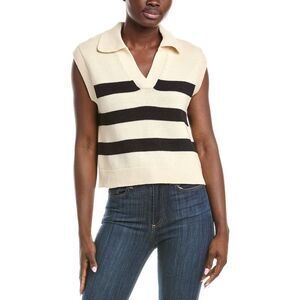 Velvet By Graham & Spencer Womens Teagan Wool-Blend Sweater, Black